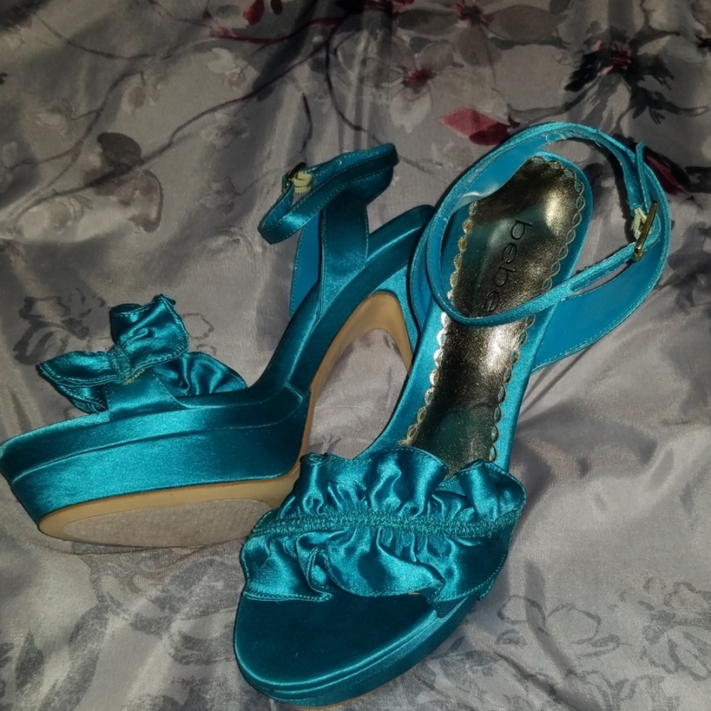 Bebe Satin heels